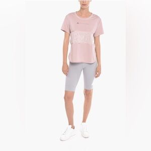 BNWT | STELLA MCCARTNEY ADIDAS LOOSE-FIT T-SHIRT WITH LACE DETAILING | Size S